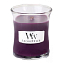 WoodWick Spiced Blackberry - Spicy blackberry scented candle with wooden wick and lid glass small 85 g