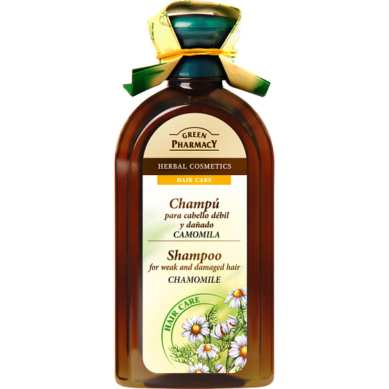 Green Pharmacy Chamomile and Flaxseed Oil Shampoo for Weak and Damaged Hair 350 ml