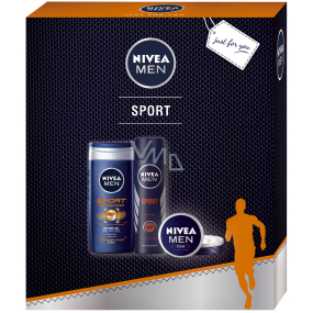 Nivea Men Sport antiperspirant spray for men 150 ml + Men Sport shower gel 250 ml + Men Creme cream 30 ml, cosmetic set
