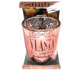 Albi Shimmering candle holder made of glass for tea candle VLASTA, 7 cm