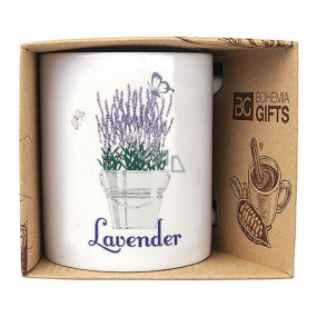 Bohemia Gifts Ceramic mug with a picture of Lavender sheaves 350 ml