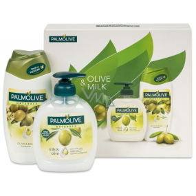 Palmolive Naturals Olive Milk liquid soap 300 ml + 250 ml shower gel, cosmetic set