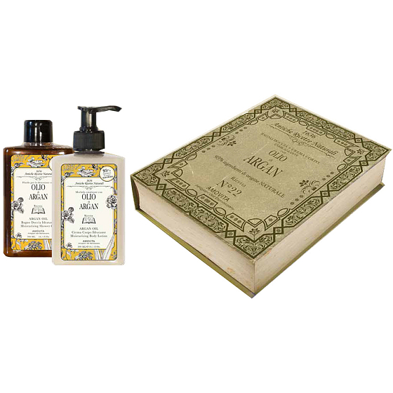 Amovita Olio di Argan shower gel 300 ml + body lotion 300 ml, cosmetic set