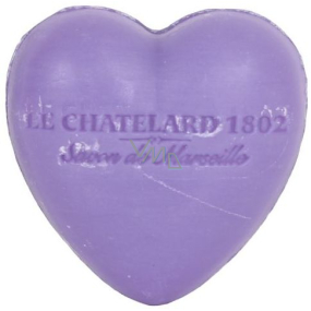 Le Chatelard 1802 Violet and Blackberry natural heart shaped soap 25 g