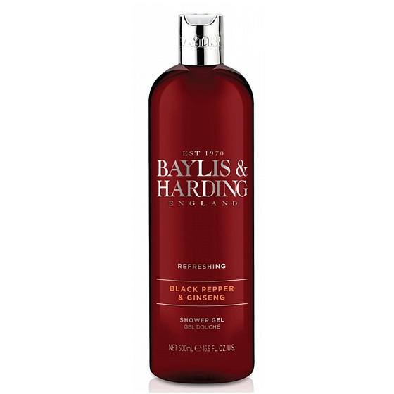 Baylis & Harding Men Black Pepper and Ginseng Shower Gel for Men 500 ml