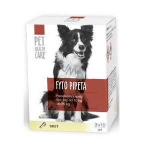 Pet Health Care Phytopipette Repellent pipette for dogs 10-20 kg 3 x 10 ml