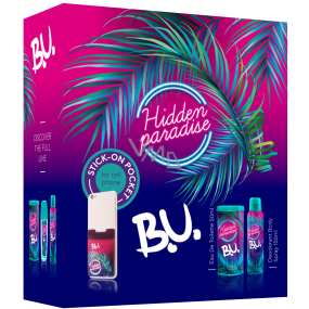 BU Hidden Paradise eau de toilette for women 50 ml + deodorant spray 150 ml + mobile phone sticker, gift set