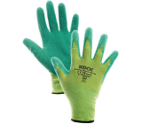 Kixx Groovy Green work nylon gloves with latex surface, size 8, GD900320