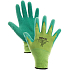 Kixx Groovy Green work nylon gloves with latex coating, size 8, GD900320