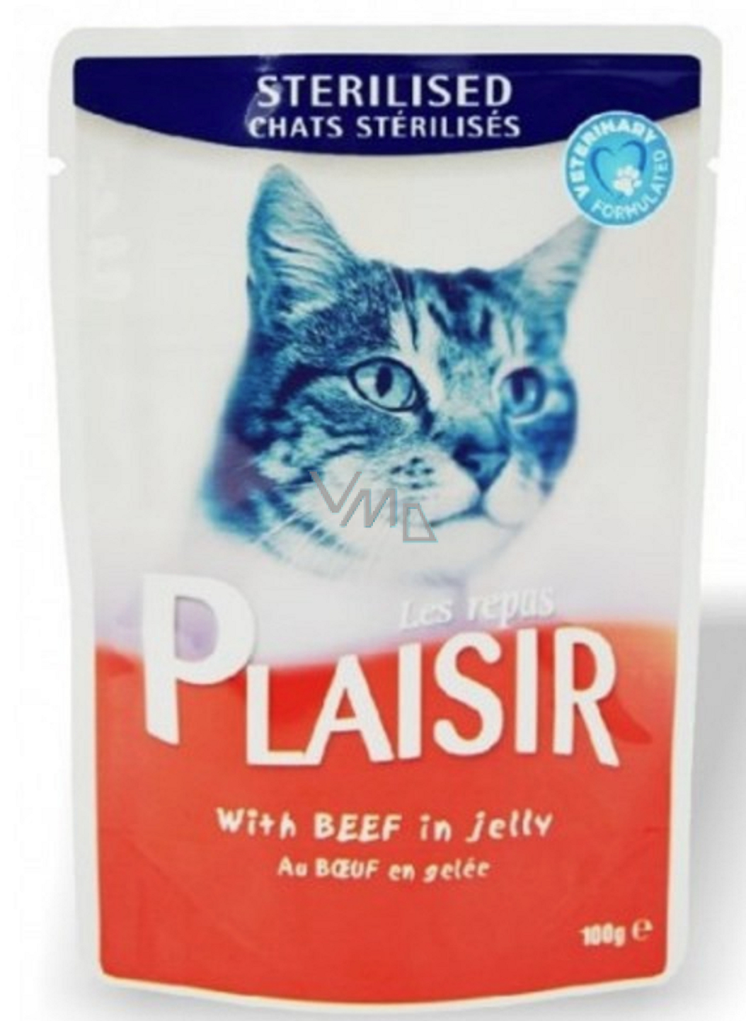 Plaisir Cat beef in jelly complete cat food pouch 100 g ...