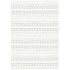 Ditipo Gift wrapping paper 70 x 100 cm Christmas white dashes, snowflakes, hearts 2 sheets