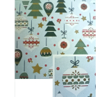 Nekupto Christmas gift wrapping paper 70 x 200 cm Green cars