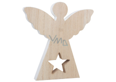 Angel with a star wooden 20 cm 1 piece