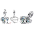 Sterling silver 925 Disney Winnie the Pooh, Kangaroo + Kangaroo Mom, family bracelet pendant