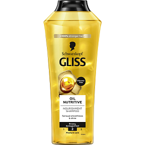 Gliss Oil Nutritive Nourishing Shampoo for Split Ends, 400 ml