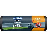 Swirl Profi Heavy Duty Trash Bags 120 l, 36 µ, 75 × 95 cm, 12 pcs