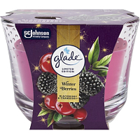 Glade Winter Berries scented candle in glass 204 g