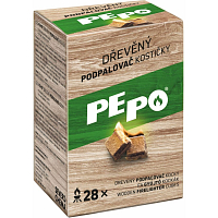 PE-PO Wooden Fire Starter Cubes 28 pcs