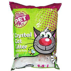 Silica Happy Cool Pet Meadow Fresh Silica Cat Litter with Scent, 14 l Silica Happy Cool Pet Meadow Fresh Silica Cat Litter with Scent, 14 l