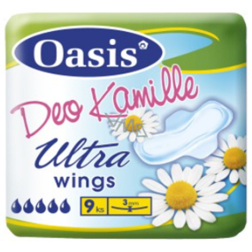 Oasis Ultra Wings Kamille Deo intimate perfumed pads 9 pieces