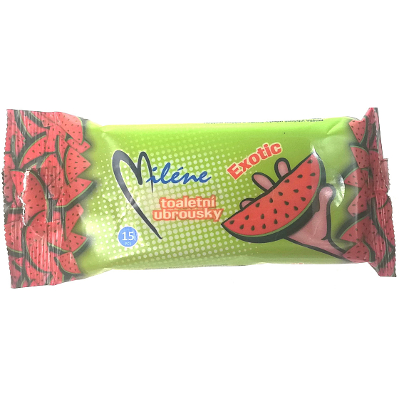 Miléne Exotic toilet wet wipes 15 pieces