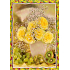 Nekupto Postcard Yellow Roses