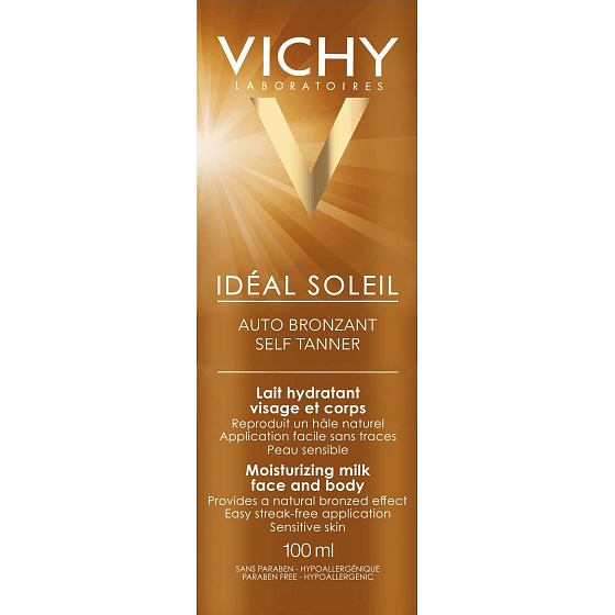 Vichy Capital Soleil Moisturizing self-tanning milk for face and body 100 ml