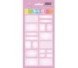 Arch Household Stickers Pastel Set Pink 12 labels