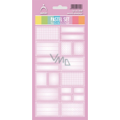 Arch Stickers for Home Pastel Pink Set 12 Labels