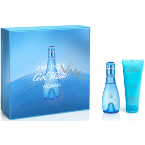 Davidoff Cool Water Woman eau de toilette 50 ml + body lotion 75 ml, gift set