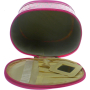 Cosmetic case polka dot pink 18 x 13 x 11 cm 70490