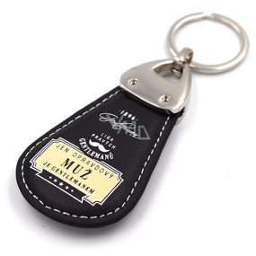 Nekupto League of Real Gentlemen Elegant keychain in a box Only a real man is a gentleman