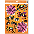 Glue-free window foil with glitter Halloween spider web 42 x 30 cm