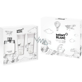 Montblanc Legend Spirit Eau de Toilette for Men 100 ml + After Shave Balm 100 ml + Shower Gel 100 ml, Gift Set