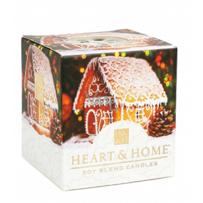 Heart & Home Gingerbread house Soy scented candle without packaging burns for up to 15 hours 53 g