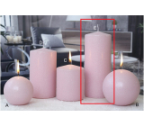 Lima Ice pastel candle pink cylinder 80 x 200 mm 1 piece