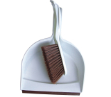 Clanax Broom with shovel set Brown 3110