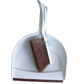 Clanax Broom with shovel set Brown 3110