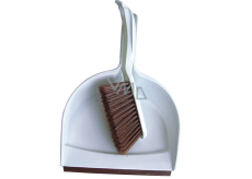 Clanax Broom with shovel set Brown 3110