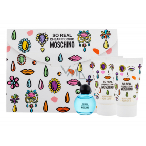 Moschino So Real Cheap and Chic eau de toilette for women 4.9 ml + shower gel 25 ml + body lotion 25 ml, gift set