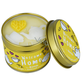 Bomb Cosmetics Welcome Home - Welcome Home Scented natural, handmade candle in a tin can burns up to 35 hours