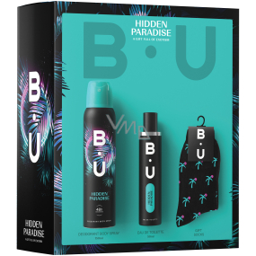 BU Hidden Paradise eau de toilette for women 50 ml + deodorant spray 150 ml + socks, gift set