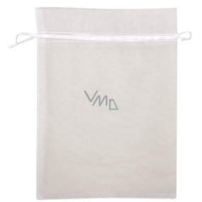 Organza bag white 25 x 35 cm