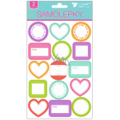 Descriptive stickers colored 2 sheets 21 x 14 cm