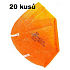 Bari Medical Respirator mouth guard 5-layer FFP2 face mask orange 20 pieces