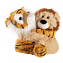 Albi Warm plush with lavender scent Tiger and lion in a pair 21 cm