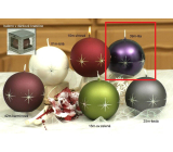Lima Zircon candle ball lilac 100 mm 1 piece