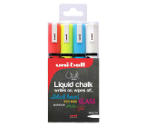 Uni Mitsubishi Chalk Marker Liquid Chalk chalk markers mix colours 1,8-2,5 mm, set of 4 colours, PWE-5M