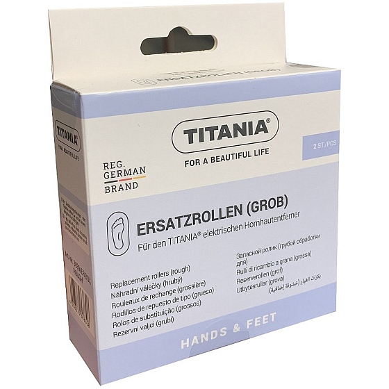 Titania Hands & Feet coarse replacement heads for electric file 2 pieces