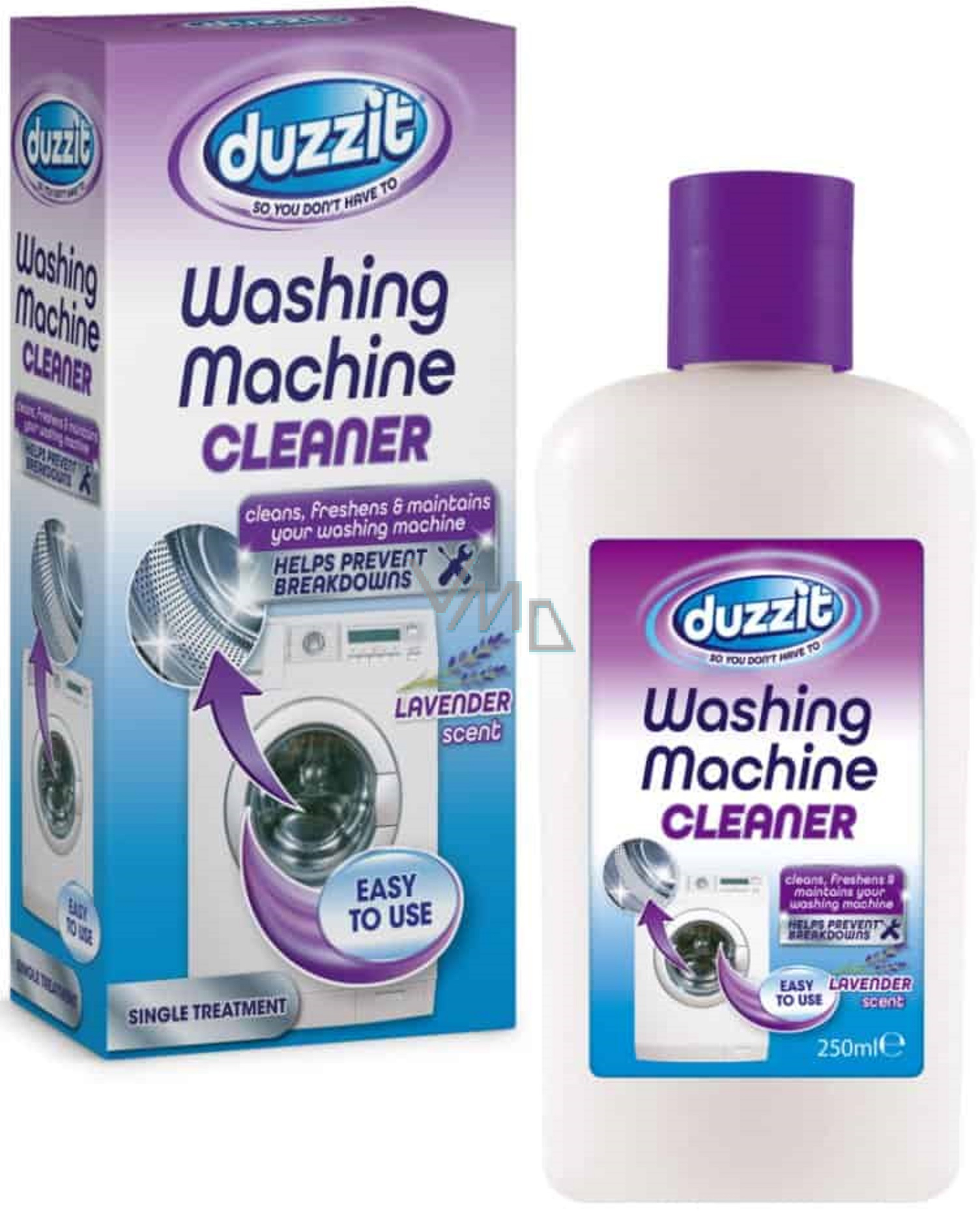 Duzzit Lavender liquid washing machine cleaner 250 ml VMD parfumerie drogerie